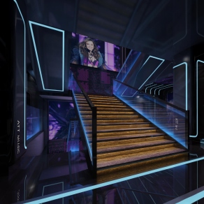 现代KTV过道3D模型下载